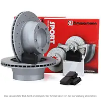 Zimmermann SPORT Bremsscheiben + Bremsbel&auml;ge f&uuml;r PORSCHE 928 ab 01.1986 hinten