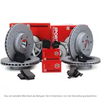 Zimmermann SPORT Bremsscheiben + Bel&auml;ge OPEL INSIGNIA A 17 Zoll J61 vorne hinten