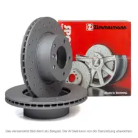 Zimmermann SPORT Bremsscheiben Satz f&uuml;r AUDI Q7 (4M) PR-1KQ/1KU/1KW hinten