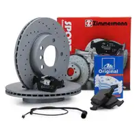 ZIMMERMANN SPORT Bremsscheiben + ATE Bremsbel&auml;ge BMW 3er E36 318-328i Z3 vorne