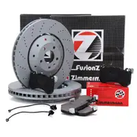 Zimmermann FORMULA Z Bremsscheiben + Bel&auml;ge AUDI RS6 (4F C6) 580 PS PR-1LM vorne