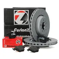 Zimmermann FORMULA Z Bremsscheiben + Bel&auml;ge BMW 1er M E82 3er E92 E93 M3 vorne