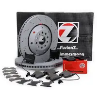 Zimmermann FORMULA Z Bremsscheiben Bel&auml;ge Wako AUDI RS6 (4B C5) 450/480 PS vorne