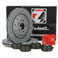 Zimmermann FORMULA Z Bremsscheiben + Bel&auml;ge AUDI RS6 (4F2 C6) 580 PS 1KJ hinten