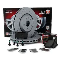 Zimmermann FORMULA Z Bremsscheiben + BREMBO Bel&auml;ge INSIGNIA 2.8 V6 OPC vorne