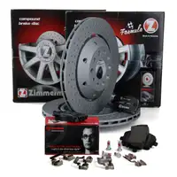 Bremsen FORMULA Z Bremsscheiben + BREMBO Bel&auml;ge f&uuml;r AUDI RS6 quattro 1KY hinten
