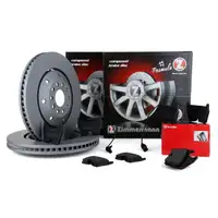 Zimmermann FORMULA Z Bremsscheiben + BREMBO Bel&auml;ge AUDI RS6 C5 450/480 PS vorne