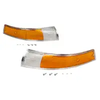 2x Blinker Blinkerglas Sto&szlig;stange f&uuml;r PORSCHE 911 1963-1969 vorne links + rechts