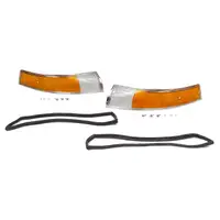 2x Blinker Blinkerglas Sto&szlig;stange + Dichtung f&uuml;r PORSCHE 911 1966-1969 vorne