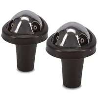 2x Scheibenwaschd&uuml;se Alu Kappe CHROM f&uuml;r PORSCHE 911 67-73 + 912 1.6 90162874120